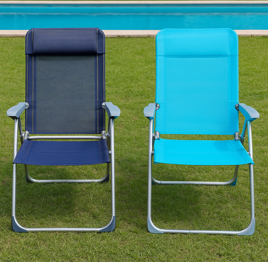 Oferta 2x1 Reposera Reclinable Plegable